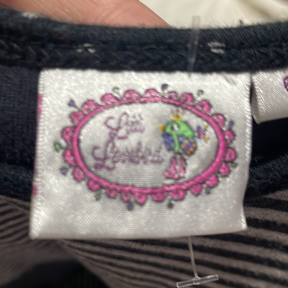 Lilli Lovebirds 6 hi low hemline ruffled black grey dress mismatch matching euc - Picture 6 of 9